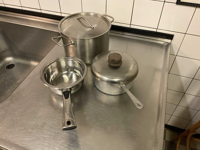 Rvs pan/steelpannen (3x) - afbeelding 3 van  6