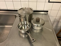 Rvs pan/steelpannen (3x) - afbeelding 4 van  6