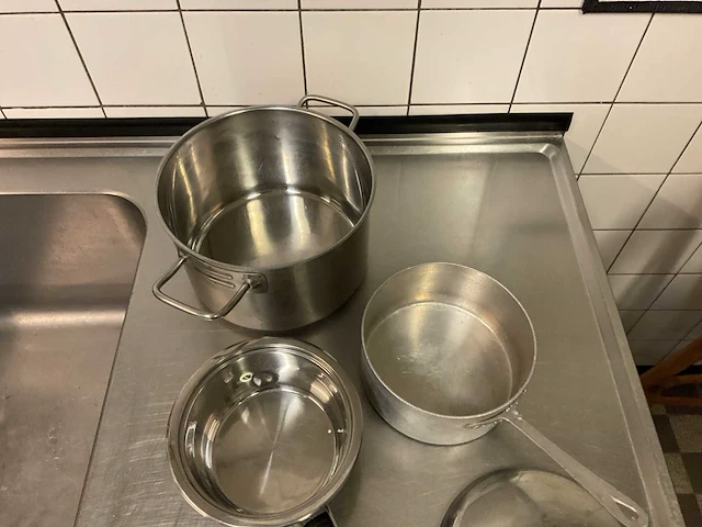 Rvs pan/steelpannen (3x) - afbeelding 5 van  6