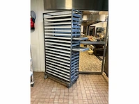 Rvs platenwagen met aluminium diepvriesplaten - afbeelding 2 van  5
