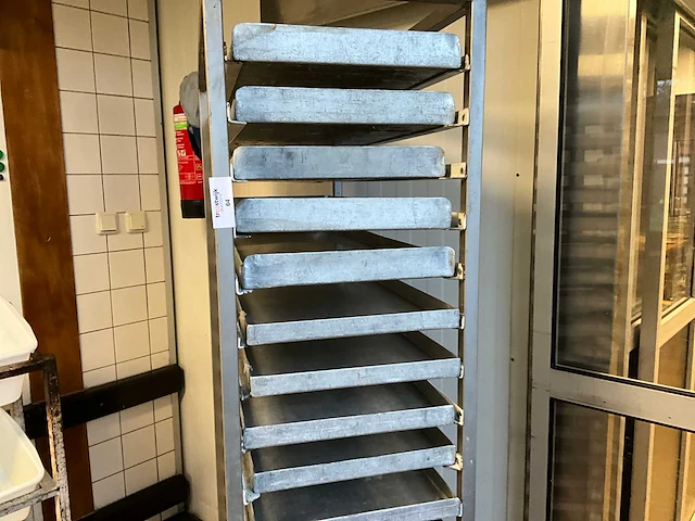 Rvs platenwagen met aluminium diepvriesplaten - afbeelding 4 van  5
