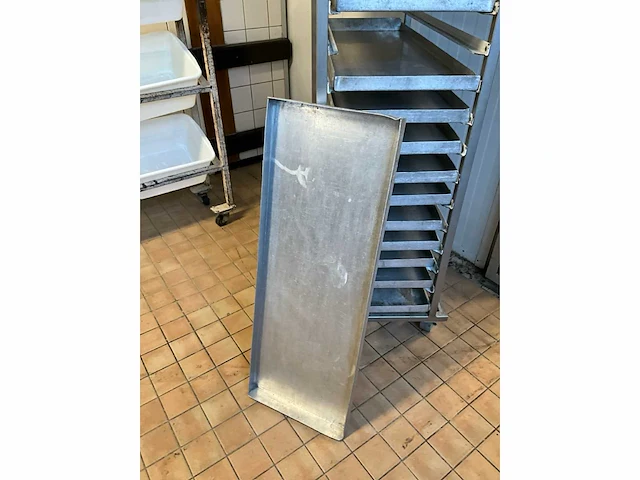 Rvs platenwagen met aluminium diepvriesplaten - afbeelding 5 van  5