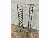 Rvs regaalwagen 13-plaats - afbeelding 1 van  2