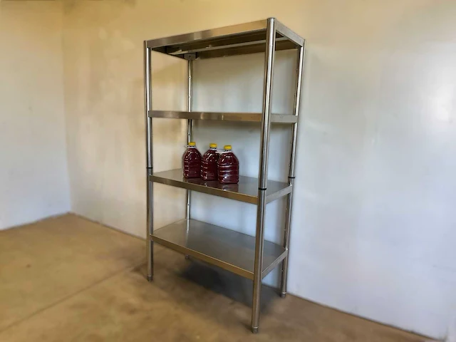Rvs rek 100 x 50 x 180 cm - afbeelding 1 van  6