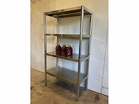 Rvs rek 100 x 50 x 180 cm - afbeelding 3 van  6