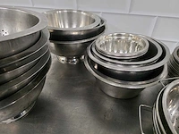 Rvs schalen en rvs vergiet (40x) - afbeelding 4 van  5