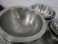Rvs schalen en rvs vergiet (40x) - afbeelding 5 van  5