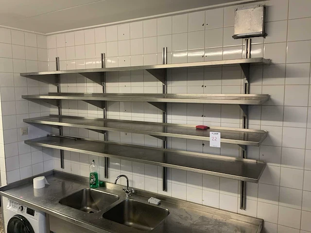 Rvs schappen - afbeelding 2 van  4