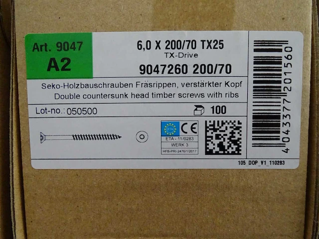 Rvs schroef (23x) - afbeelding 2 van  3
