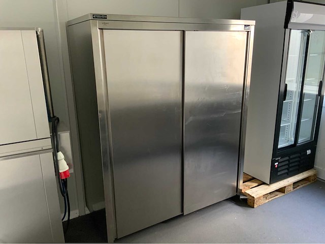 Rvs schuifdeur kast - afbeelding 1 van  3