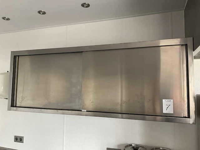 Rvs schuifdeurenkast - afbeelding 2 van  3