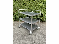 Rvs serveerwagen - afbeelding 3 van  5