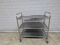 Rvs serveerwagen - afbeelding 2 van  4