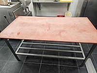 Rvs slager snij-werktafel - afbeelding 4 van  4