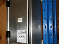 Rvs sleutelkast met cilinderslot. sleutel ontbreekt. afmeting 20 x 10 x 35 cm. - afbeelding 2 van  2