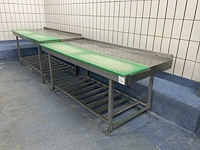 Rvs snijtafel (2x)