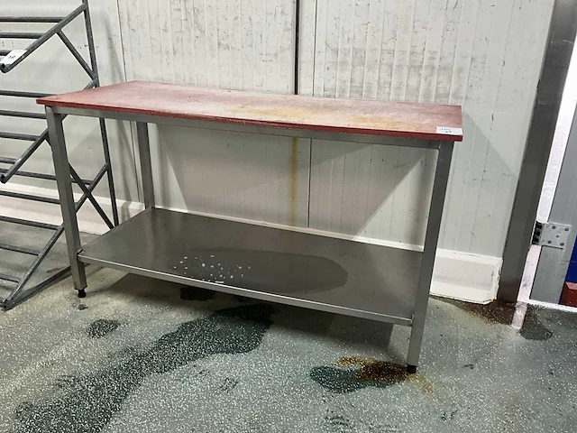 Rvs snijtafel (2x) - afbeelding 2 van  4