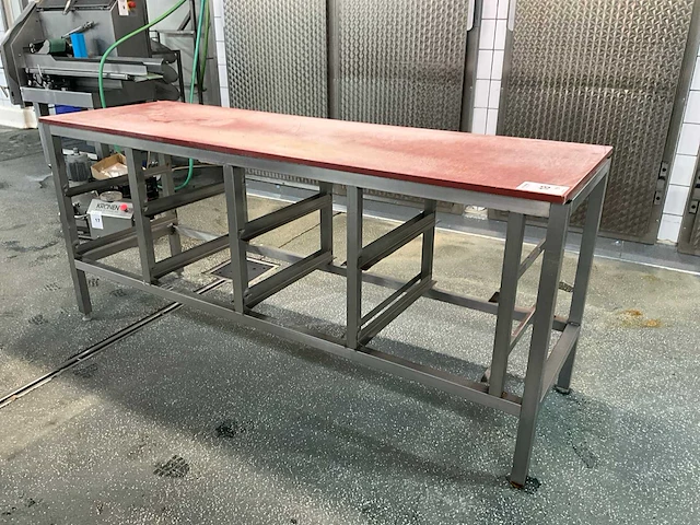 Rvs snijtafel (2x) - afbeelding 3 van  4