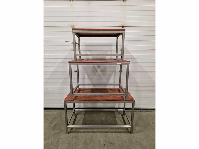Rvs snijtafel (3x) - afbeelding 1 van  1