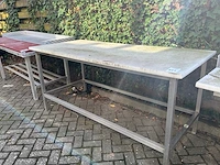Rvs-snijtafel - afbeelding 1 van  4