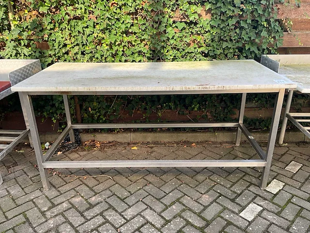 Rvs-snijtafel - afbeelding 2 van  4