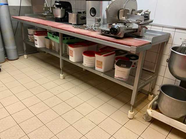 Rvs snijtafel - afbeelding 2 van  5