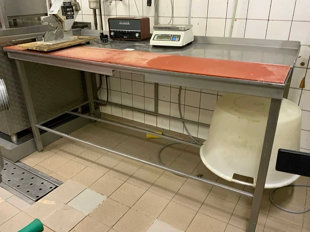 Rvs snijtafel - afbeelding 1 van  1