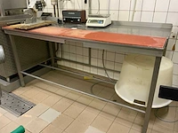Rvs snijtafel - afbeelding 1 van  1