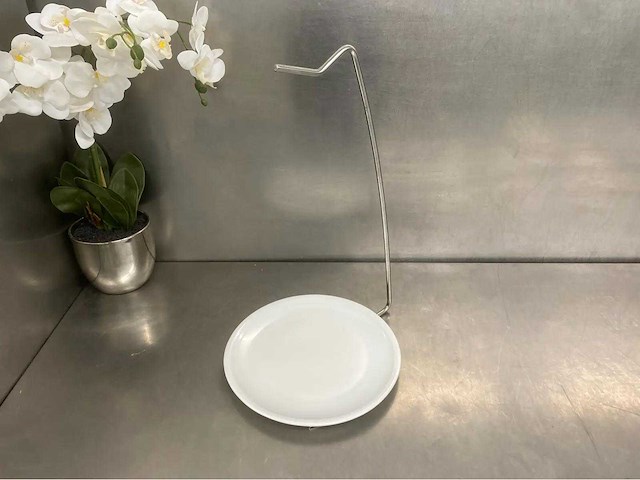 Rvs spiezenhouder met bord (20x) - afbeelding 1 van  2