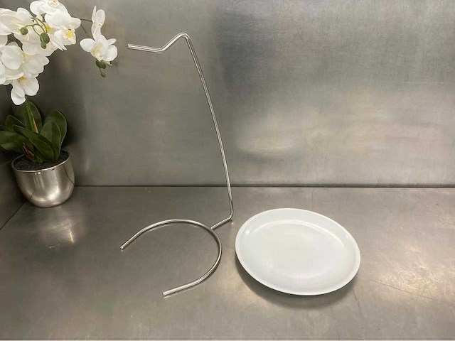 Rvs spiezenhouder met bord (20x) - afbeelding 2 van  2