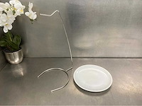 Rvs spiezenhouder met bord (20x) - afbeelding 2 van  2