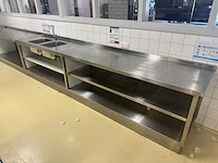 Rvs spoel- en werktafel - afbeelding 1 van  5