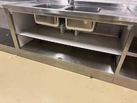 Rvs spoel- en werktafel - afbeelding 4 van  5