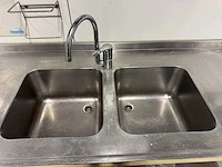Rvs spoel- en werktafel - afbeelding 4 van  6