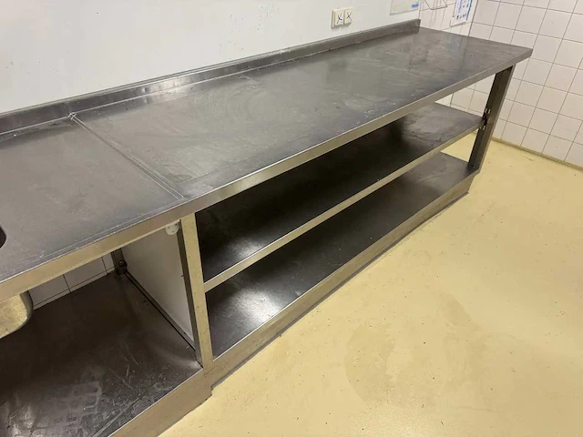 Rvs spoel- en werktafel - afbeelding 5 van  6