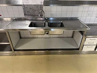 Rvs spoel- en werktafel - afbeelding 2 van  5