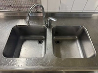 Rvs spoel- en werktafel - afbeelding 3 van  5