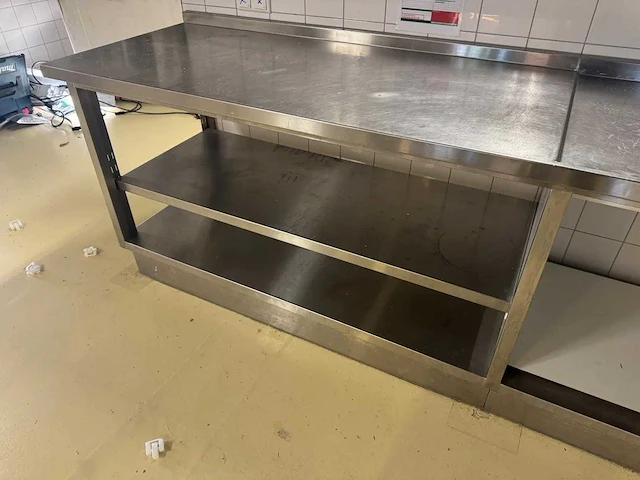 Rvs spoel- en werktafel - afbeelding 4 van  5