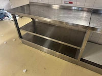 Rvs spoel- en werktafel - afbeelding 4 van  5