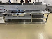 Rvs spoel- en werktafel - afbeelding 2 van  5