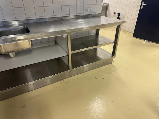 Rvs spoel- en werktafel - afbeelding 5 van  5