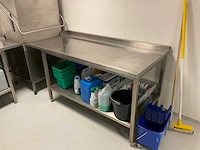 Rvs spoel-/doorschuiftafel - afbeelding 9 van  9