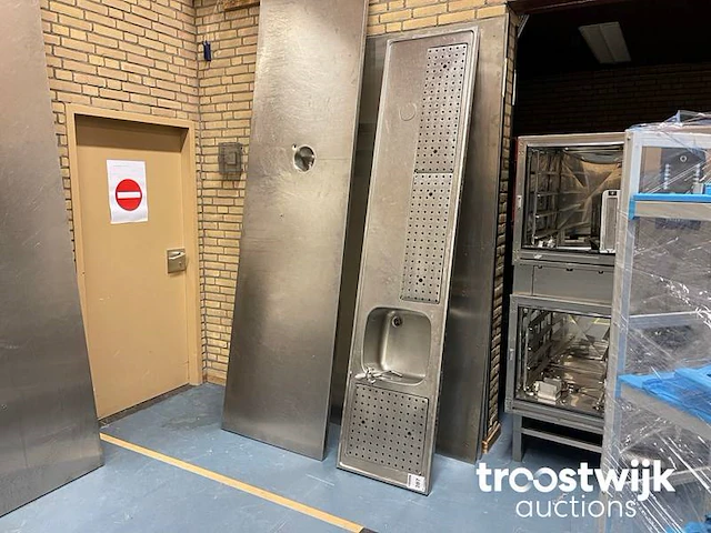 Rvs spoel lekblad voor bar - afbeelding 2 van  3