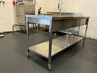 Rvs spoelbank, spoelmachine, werktafel - afbeelding 10 van  12