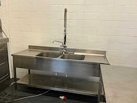 Rvs spoelbank, spoelmachine, werktafel - afbeelding 5 van  12