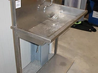 Rvs spoelmeubel met mengkraan. afmeting 107 x 46 x 125 cm. - afbeelding 3 van  3