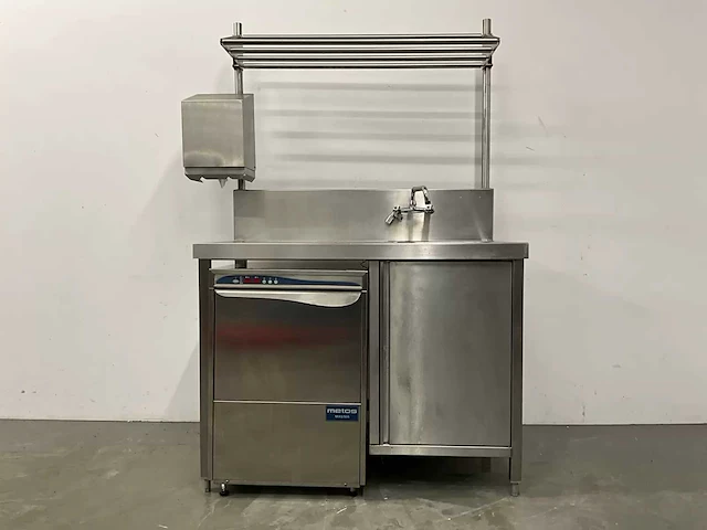 Rvs spoeltafel (125 cm) - afbeelding 1 van  9