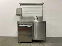 Rvs spoeltafel (125 cm) - afbeelding 1 van  9