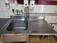 Rvs spoeltafel inclusief sproeidouche - afbeelding 3 van  4