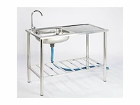 Rvs spoeltafel met gootsteen voor buiten westfalia, 2304-01 - afbeelding 1 van  3